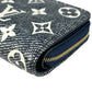 LOUIS VUITTON Portefeuille Lou Monogram Compact Wallet - Navy
