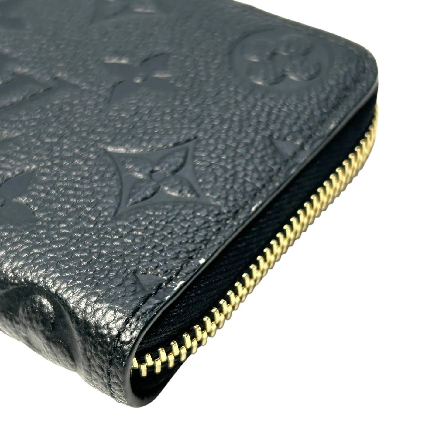 LOUIS VUITTON Portefeuille Monogram Empreinte Long Wallet - Black 