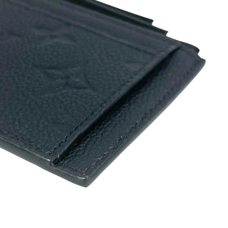 LOUIS VUITTON Porte Carte Monogram Empreinte Coin Case and Card Case - Black 