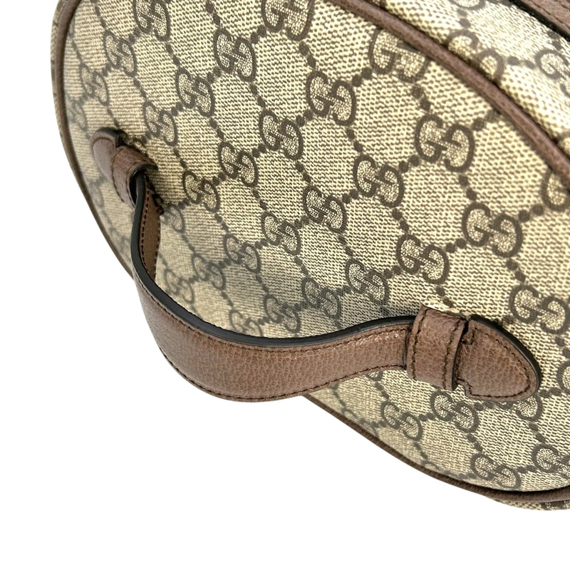 GUCCI Ophidia GG Supreme Canvas Cosmetic Case Handbag - Brown 