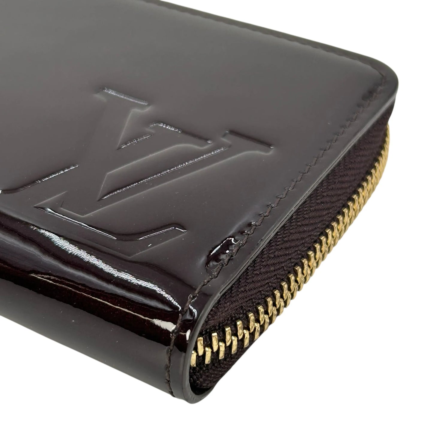 LOUIS VUITTON Portefeuille Miroir Bicolor Vernis Long Wallet - Darkbrown × Red