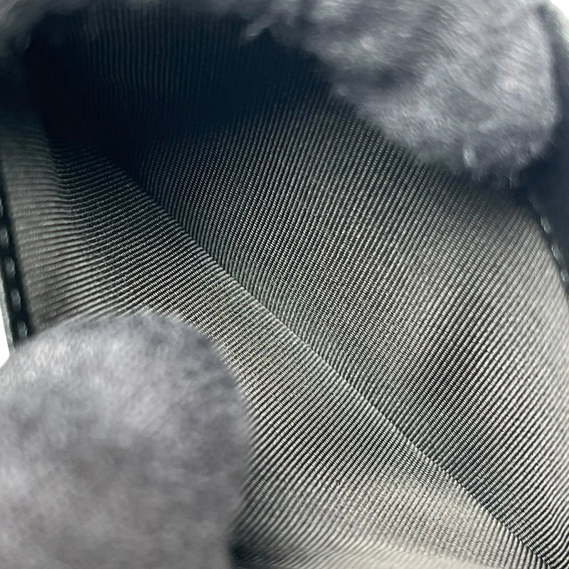 SAINT LAURENT Leather Card Case - Black 