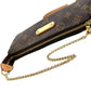 LOUIS VUITTON Eva Clutch Monogram Canvas Shoulder Bag - Brown