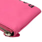 BALENCIAGA Ville Logo Leather Pouch Clutch Bag - Pink