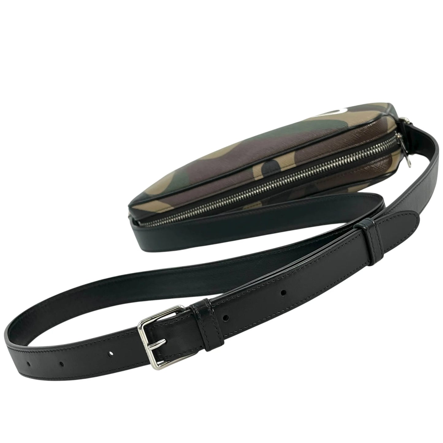 CELINE Camouflage Leather Shoulder Bag - Khaki 