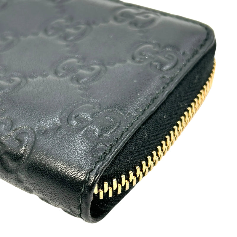 GUCCI グッチシマ GGパターン レザー コインケース - ブラック