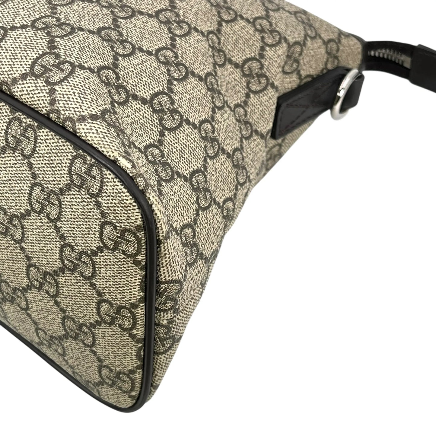 GUCCI GGスプリーム キャンバス ハンドバッグ ショルダーバッグ - ブラウン