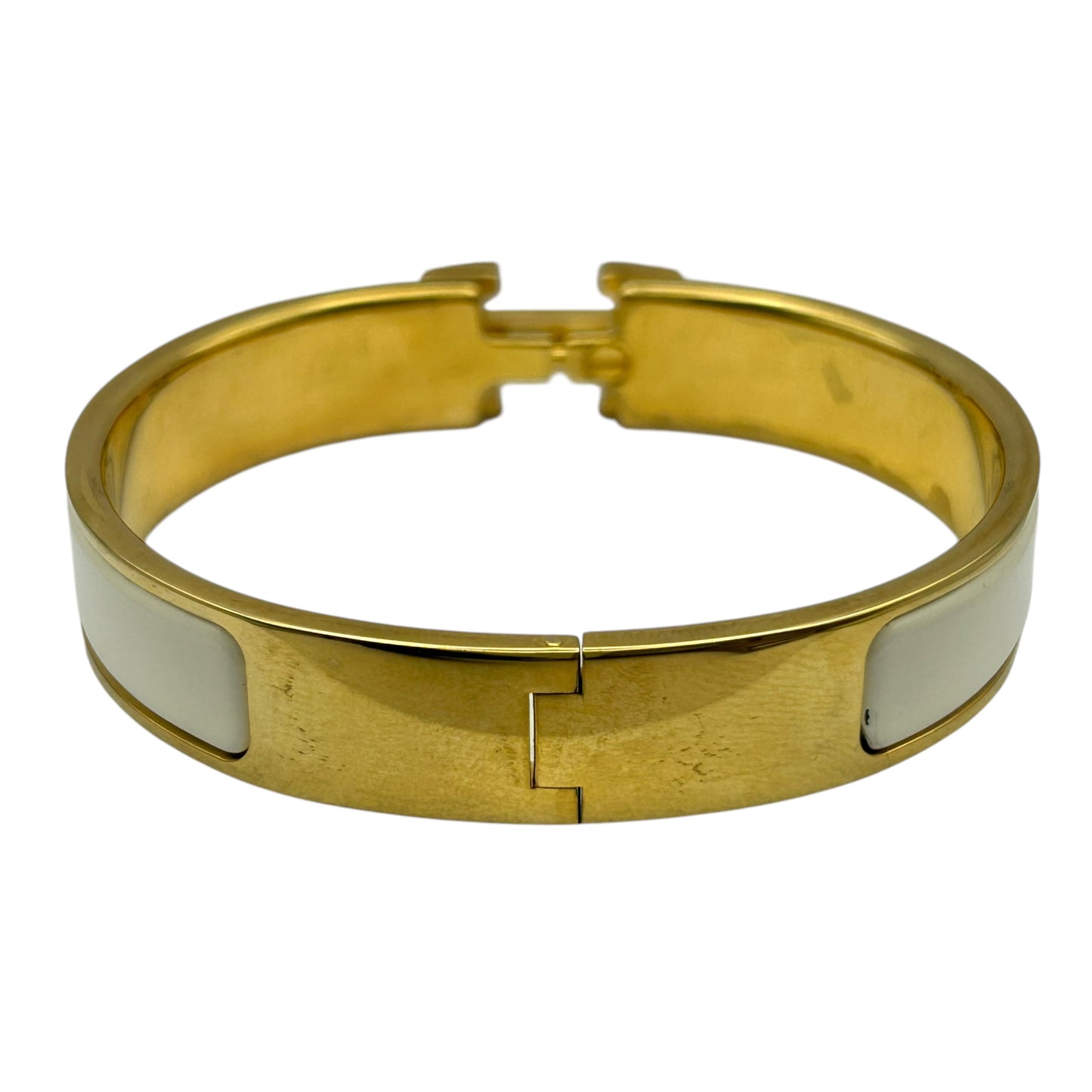 HERMES Clic H Cream Gold