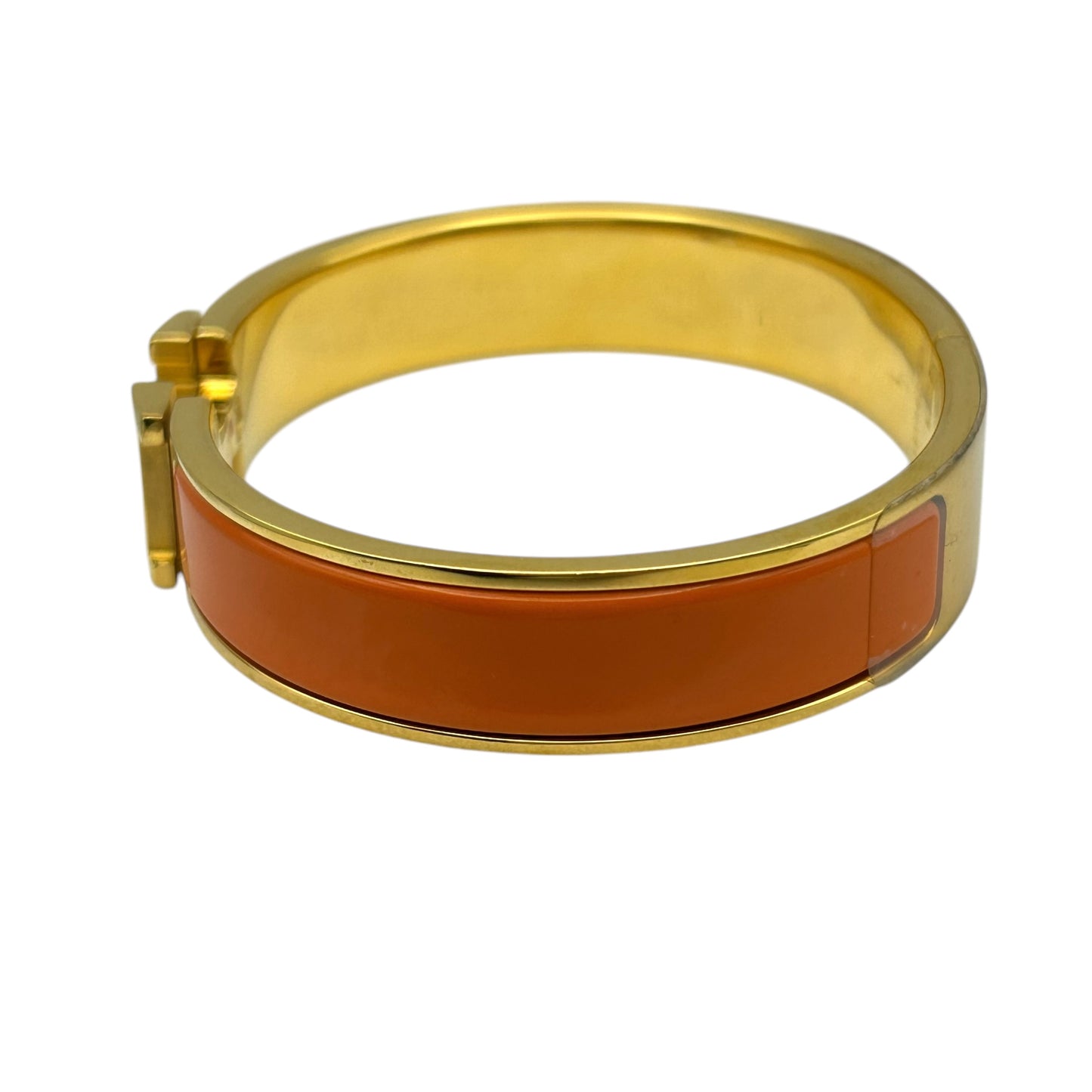 HERMES Clic H Orange Gold