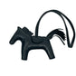 HERMES Rodeo Horse Bag Charm PM Black