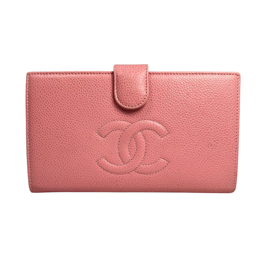 CHANEL Pink Coco Long Wallet