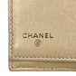 CHANEL Matelasse Caviar Skin Metallic Bi-fold wallet