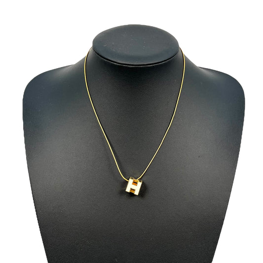 Hermès H Cube Necklace White
