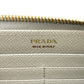 PRADA Saffiano Leather Metal Long Wallet