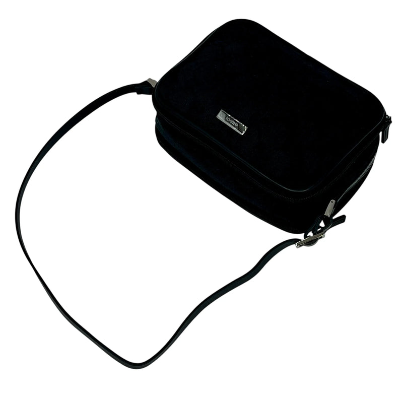 GUCCI GG Canvas Shoulder Pouch Mini Bag - Black