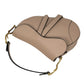 Dior Saddle Leather Hand Bag - Beige