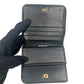 BALENCIAGA Classic Cash Leather Coin Purse Card Case Wallet - Black