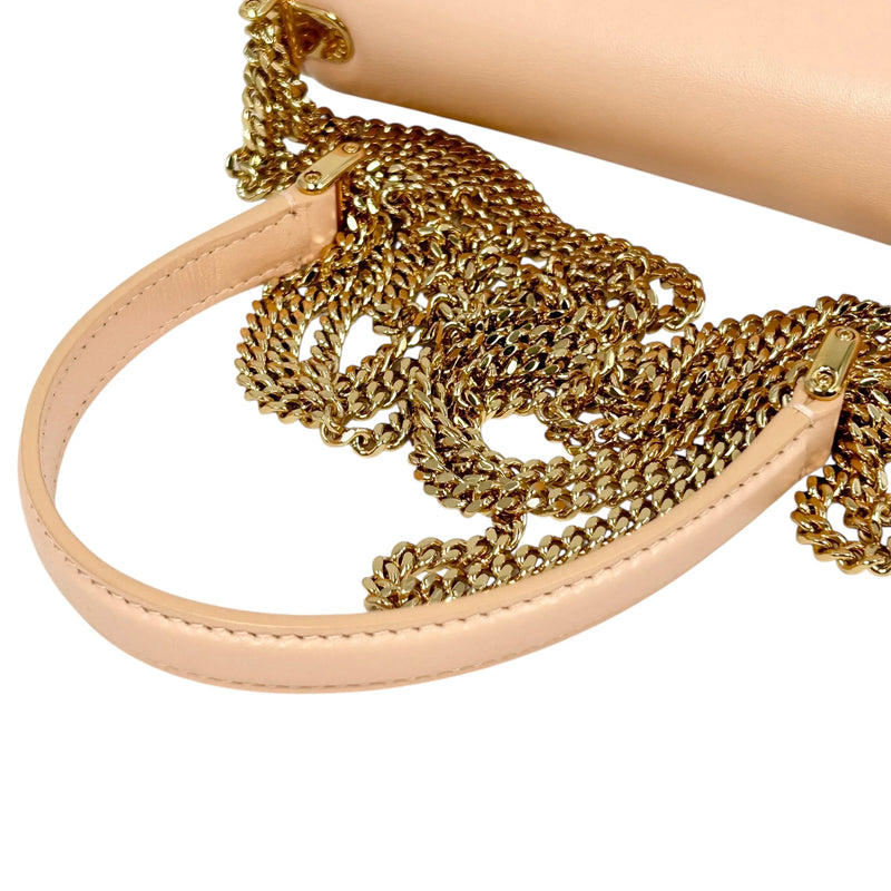 BVLGARI Serpenti Forever Chain Shoulder Bag - Pink Beige 