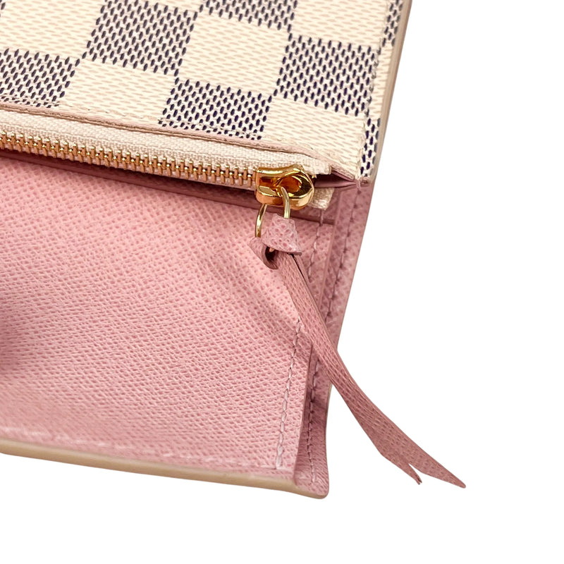 Louis Vuitton Damier Portefeuille VIctorine Compact Wallet - White