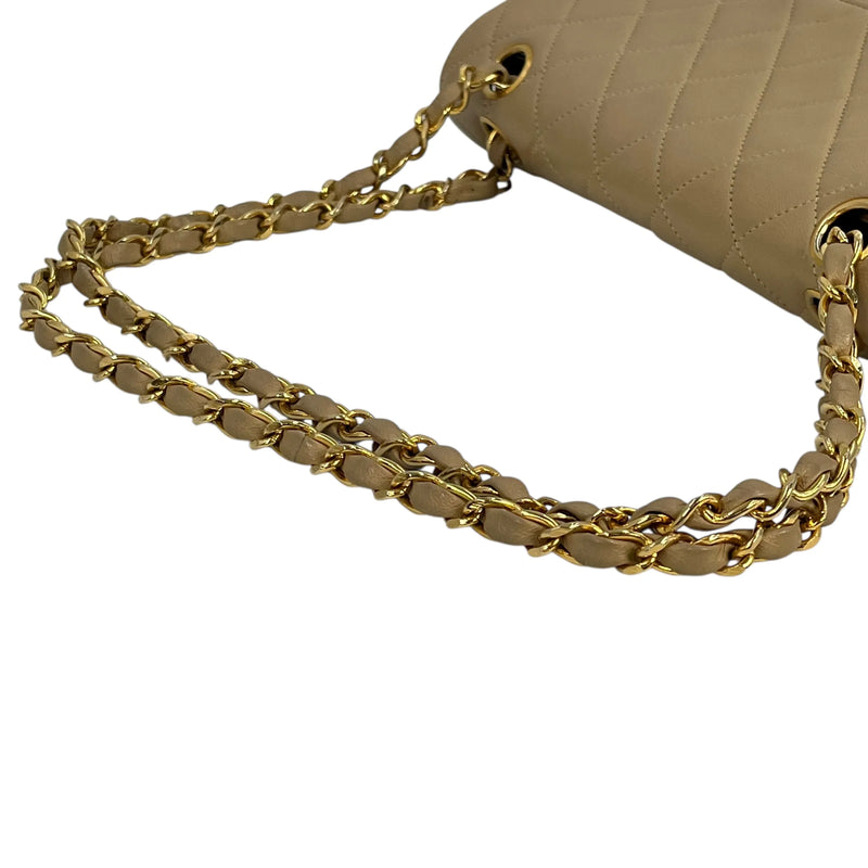 CHANEL 2.55 East West Matelasse Chain Shoulder Bag - Beige