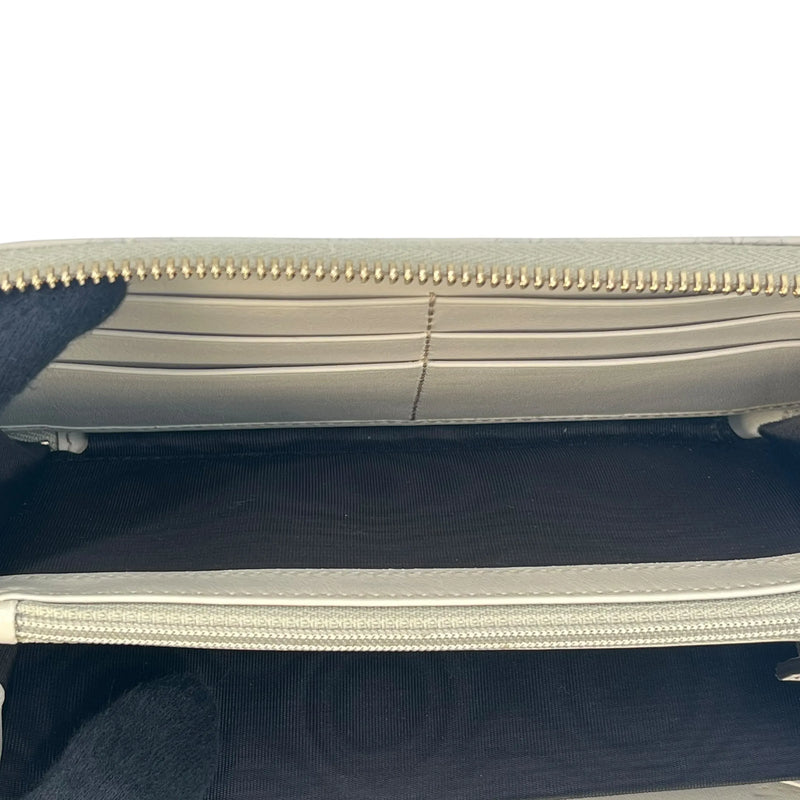 GUCCI Round Zipper Long Wallet - Beige