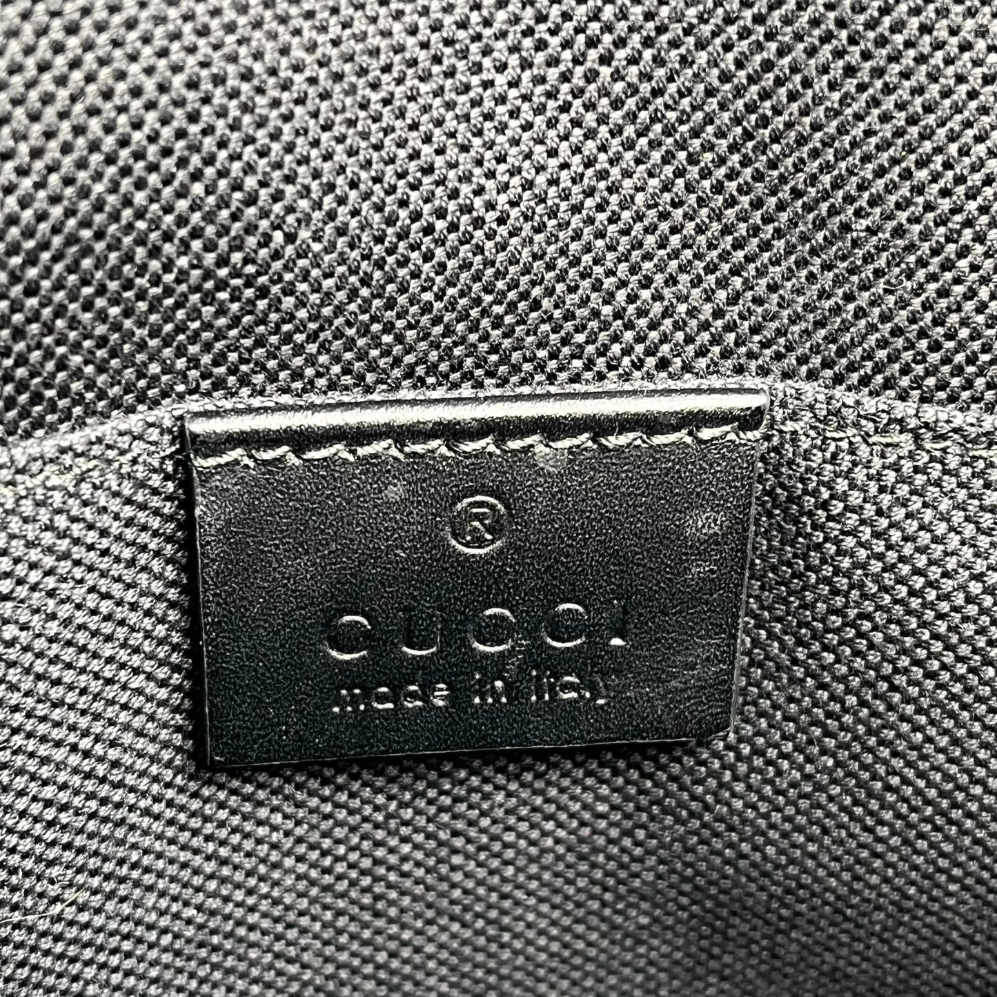 GUCCI GG Supreme Web Clutch Bag - Black