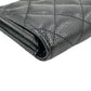 CHANEL Materasse Caviar Skin Classic Flap Long Wallet - Black