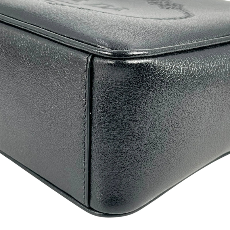 PRADA Saffiano Leather Shoulder Bag - Black