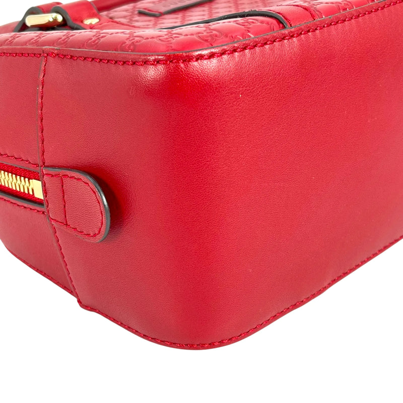 GUCCI Micro Guccissima Hand Bag - Red