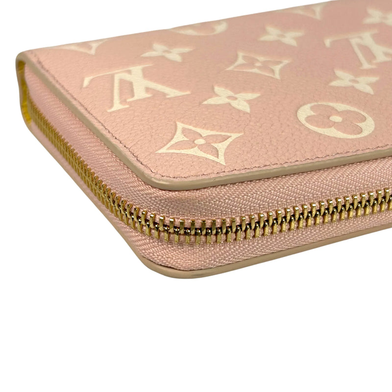 Louis Vuitton Monogram Empreinte Zippy Long Wallet - Pink