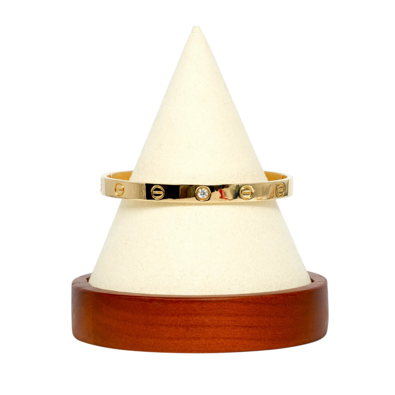 Cartier Love Open Bracelet 1PD Diamond 18KYG Jewelry