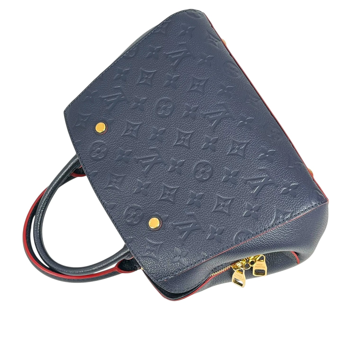 Louis Vuitton Monogram Empreinte Montaigne BB Hand Bag - Navy