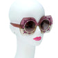 DOLCE＆GABBANA Rhinestone Sunglasses - Pink - 33982