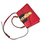 GUCCI Sylvie Chain Mini Hand Bag Shoulder Bag - Red
