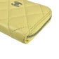 CHANEL Materasse Lambskin Coin Case - Yellow