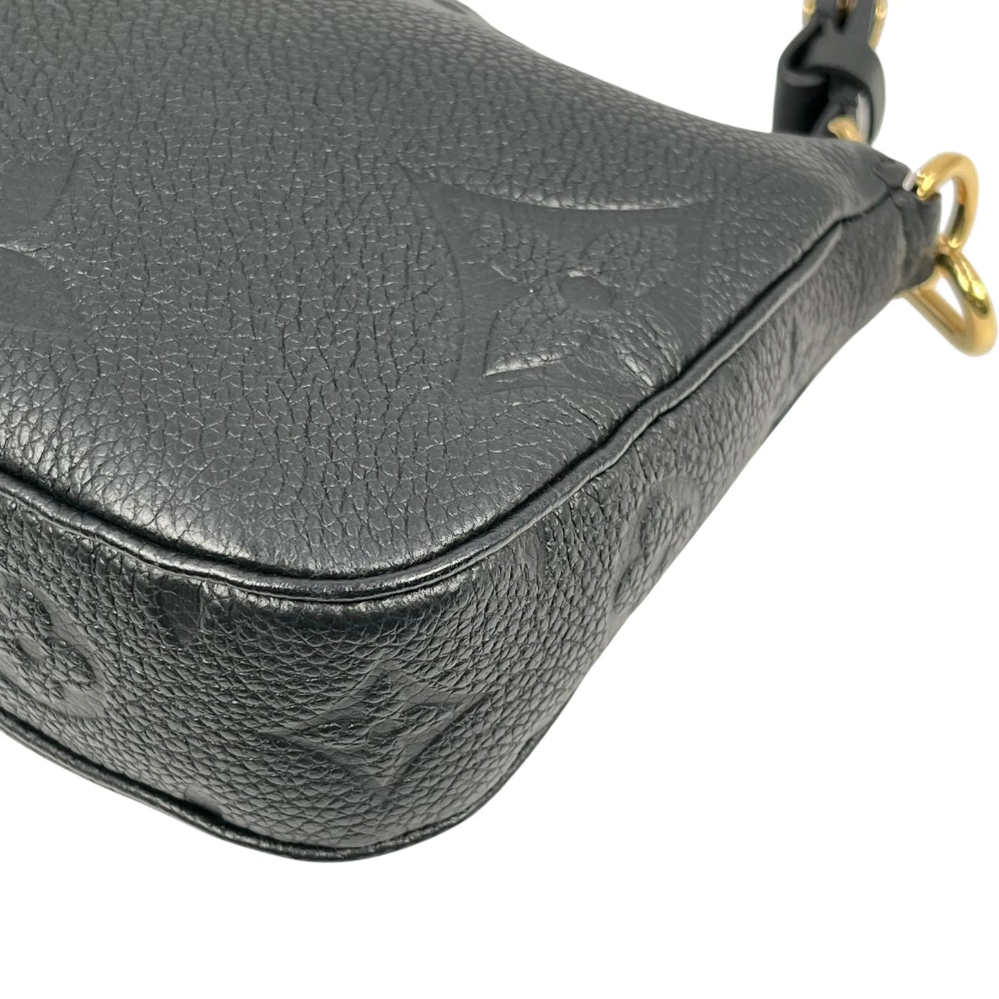 Louis Vuitton Monogram Empreinte Multi Pochette Hand Bag - Black