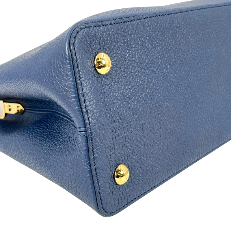 Louis Vuitton Capucines MM Taurillon Leather Hand Bag - Navy Blue