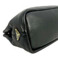 PRADA Punching Logo Hand Bag Leather - Black