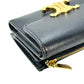 CELINE Compact Wallet With Coin Triomphe In Shiny Calfskin - Black