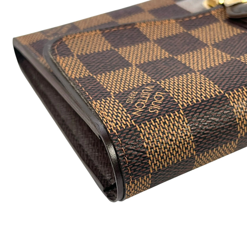 Louis Vuitton Damier Portefeuille Sistina Long Wallet - Brown