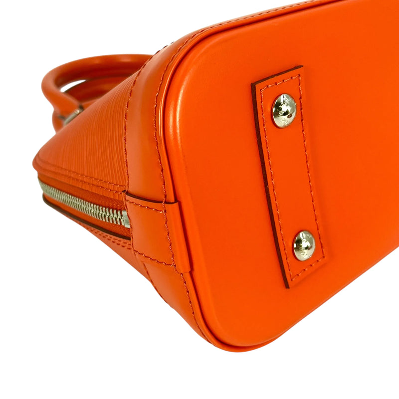 LOUIS VUITTON Alma BB Epi Leather Hand Bag Shoulder Bag - Orange