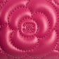 CHANEL Camellia Embossed Coin Case - Pink