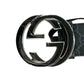 GUCCI Interrocking G Belt - Black - 34214 