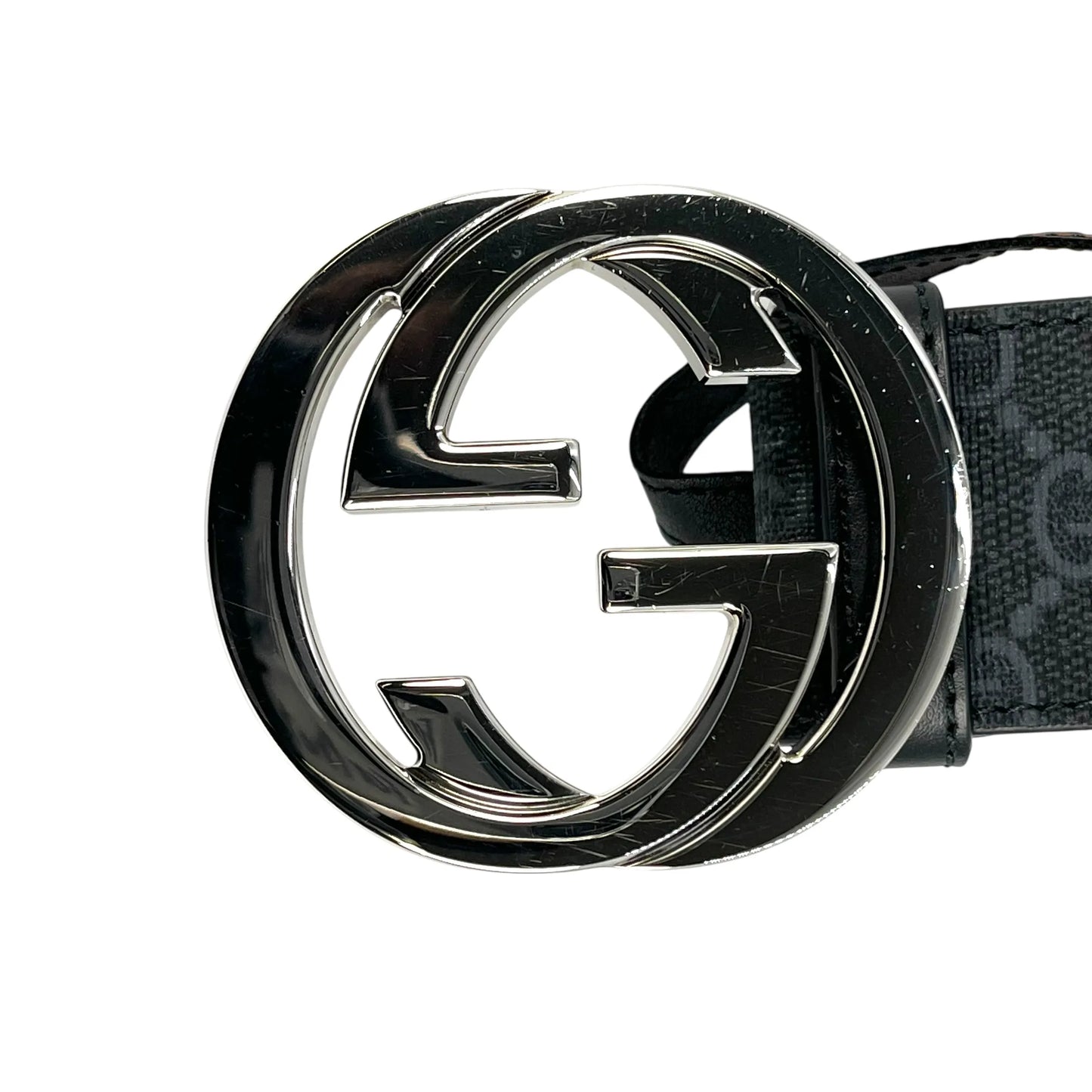 GUCCI Interrocking G Belt - Black - 34214 