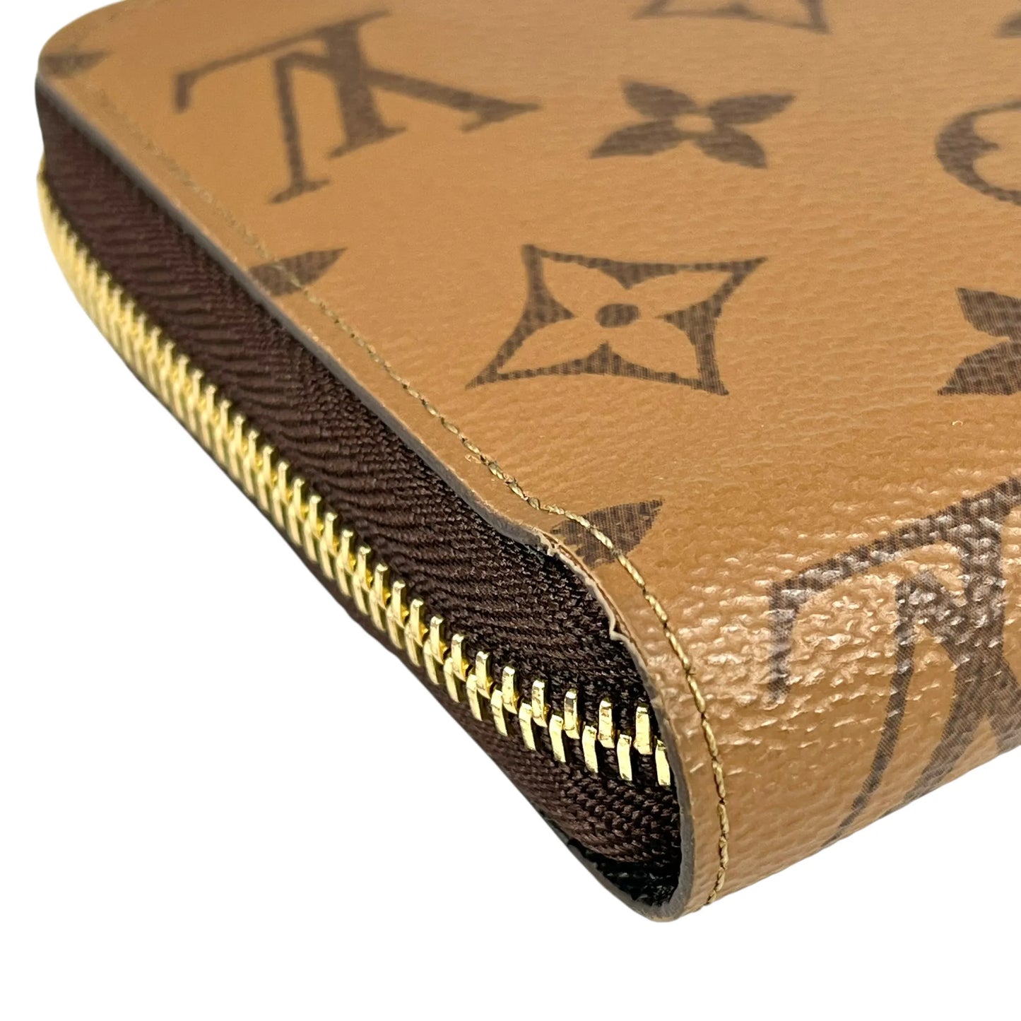 LOUIS VUITTON Monogram Reverse Zippy Long Wallet - Brown