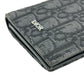 Christian Dior Oblique Jacquard Vertical Long Wallet - Black 