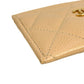 CHANEL Caviarskin Classic Flap Card Case - Beige