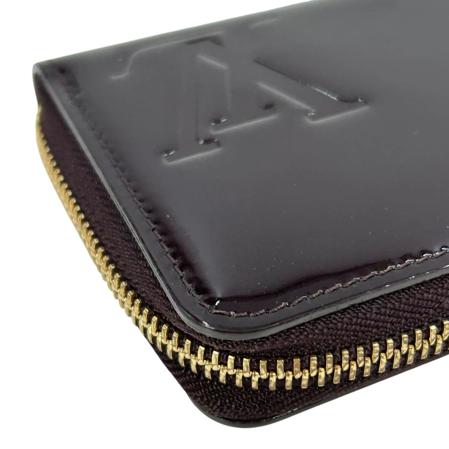 LOUIS VUITTON Portefeuille Miroir Bicolor Vernis Long Wallet - Darkbrown × Red