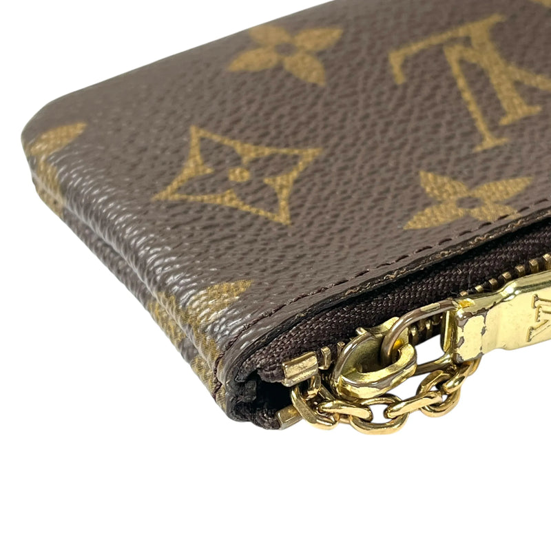 LOUIS VUITTON モノグラム ポシェットクレ キーケース コインケース - ブラウン