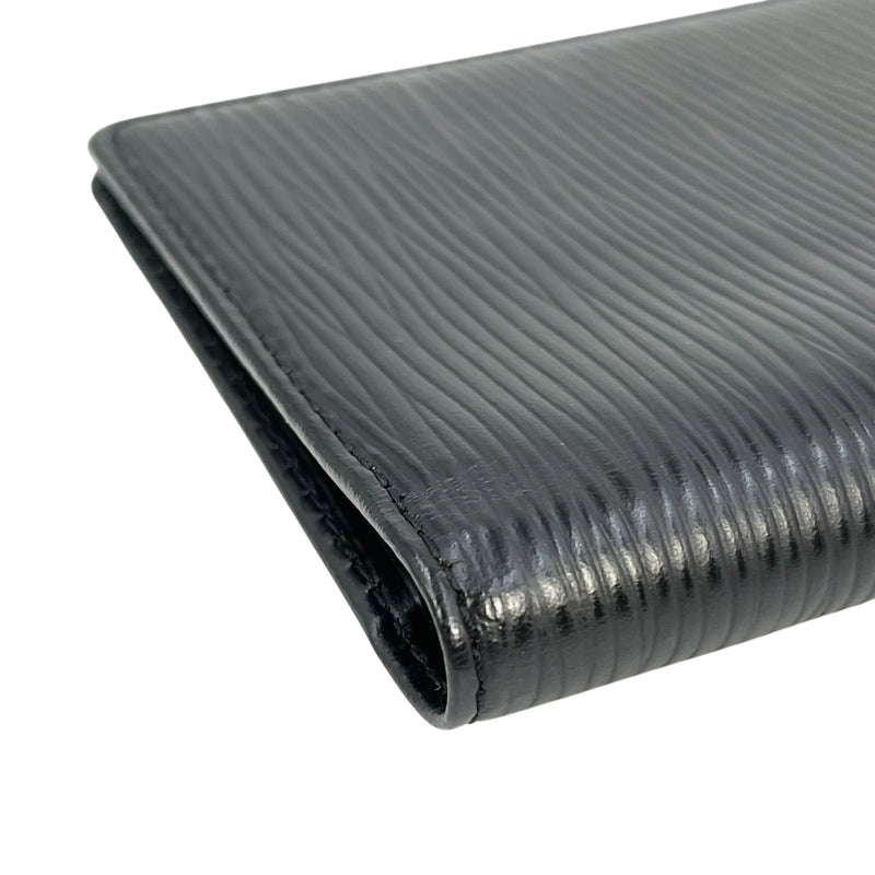 LOUIS VUITTON Epi Leather Wallet Card Case - Black 